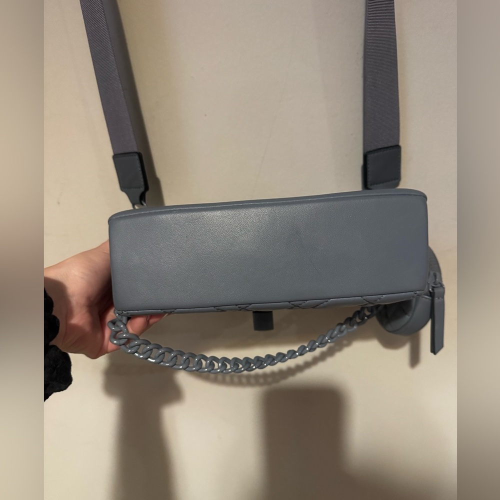Kurt Geiger London Crossbody Brixton Quilted Mini Drench Shoulder Bag grey - Picture 7 of 12
